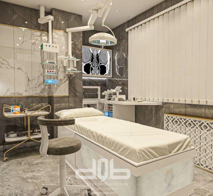طراحی اتاق بیمار مطب دکتر راستا