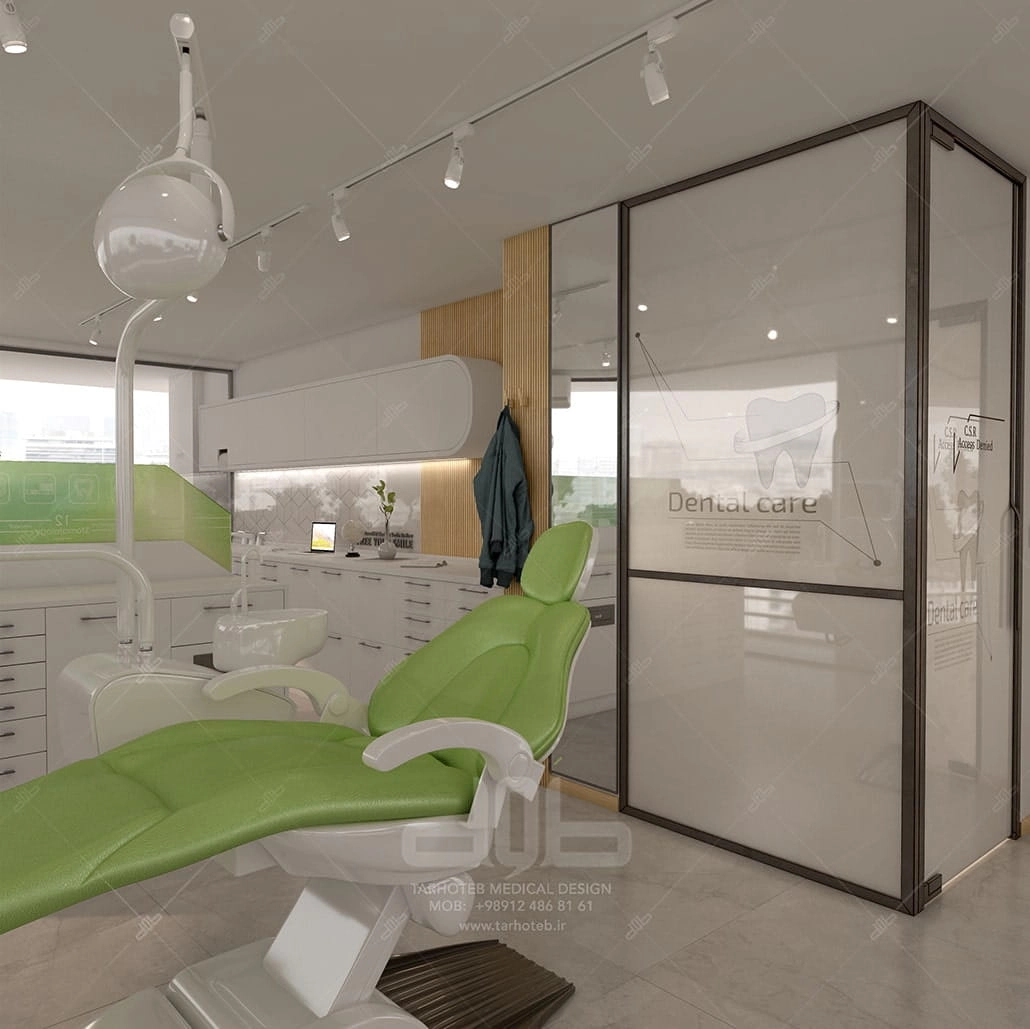 Another angle of the treatment room at Dr. Namjoo's dental clinic.