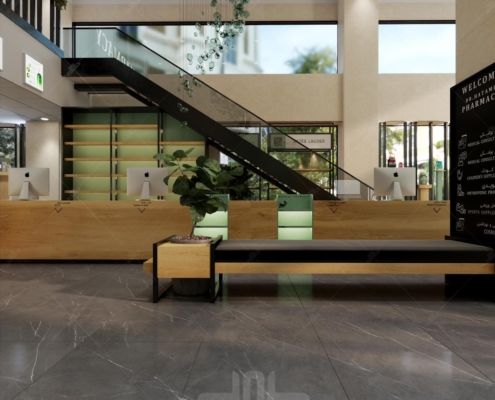 Dr. Hatami Pharmacy Decoration Design - Karaj